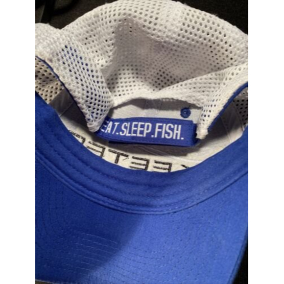 Skeeter Hat And Visor Performance Fishing Boats Blue White Mesh Back Adj Cap - Picture 4 of 7